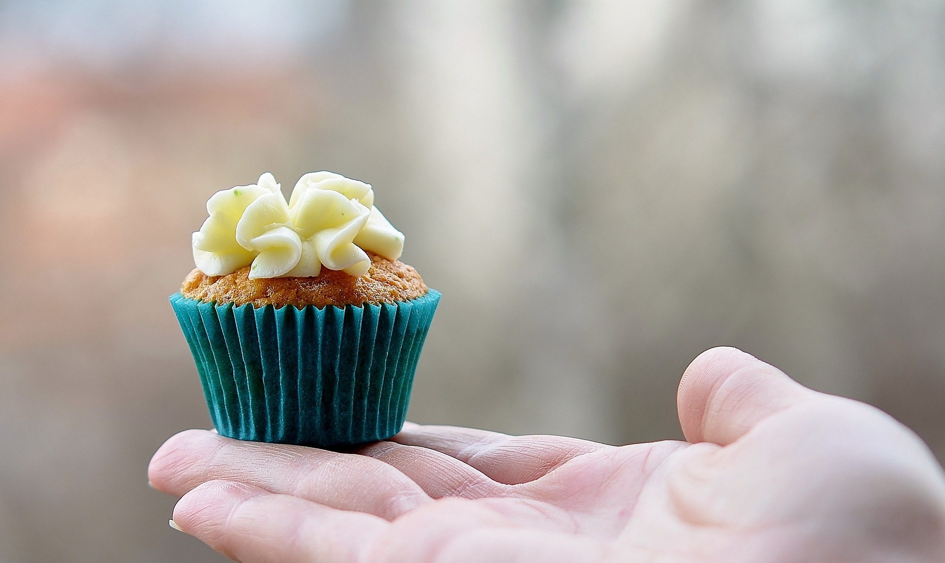 muffin tenyéren